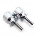 Httmt Swingarm Spools 10mm Compatible With Kawasak Ninja 250 Zzr600 650r Z1000 Zrx1200 Zx12r Chrome