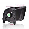 Headlights For 2005-2009d Mustang Not Fit Factory Xenon Hid Models Not For Shelby Gt50 Gt500kr Clear Lens Black Housing Amber