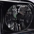 Headlights For 2005-2009d Mustang Not Fit Factory Xenon Hid Models Not For Shelby Gt50 Gt500kr Clear Lens Black Housing Amber