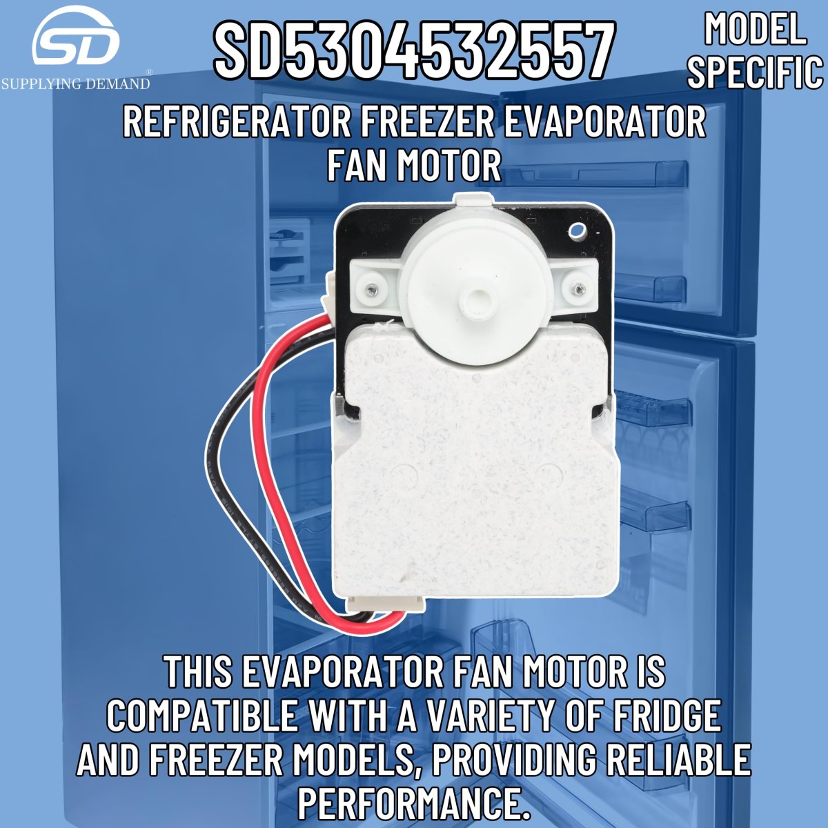 Refrigerator Freezer Evaporator Fan Motor Sd5304532557 Replaces Ap7194947 242077707