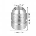 X Autohaux Car Auto 10an Male Weld On Fitting Bung Hose Adapter Fuel Oil Aluminum Alloy Silver Tone Pack Of 10