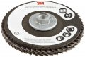 Flap Disc 577f Grit 40 Type 29 Quick Change Metal For Angle Grinder 4 In X 3 8 24 Zirconia Alumina Mineral