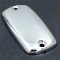 Motorcycle Fluid Reservoir Cap Chromed Aluminum For Honda Vtx1300 Aero Ace Magna Valkyrie And Yamaha Road Star 