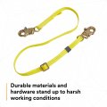 3m Dbi-sala Web Adjustable Positioning Lanyard 6 3 4 Snap Hooks Yellow
