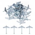 Uxcell 20pcs Spring Toggle Bolt Anchors 3 16 X3 Butterfly Male Thread Loaded Hollow Wall Round Head