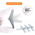 Uxcell 20pcs Spring Toggle Bolt Anchors 3 16 X3 Butterfly Male Thread Loaded Hollow Wall Round Head