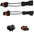 Fog Light Converter Harness H11 To H10 Set For 2005-11 Ford Mustang V6 Gt 
