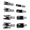 Wood Plug Cutter Carbon Steel Straight And Taper Claw Drill Bit Set 8pcs Fit For Woodworking Hole Saw Cutting 6mm 10mm 13mm