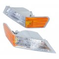 Pair Turn Signal Light Lamp Cover Marker Corner Lights Compatible For Jeep Patriot 2007-2017 Front Driver Passenger