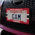 Boston University Stripe License Plate Tag Frame