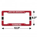 Boston University Stripe License Plate Tag Frame