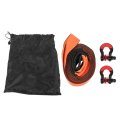 3 X 20 Recovery Tow Strap Kit With Pair Of 4 D-ring Shackles Storage Bag 31500lbs Break Strength Rope 