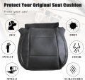 Front Driver Side Bottom And Top Back Replacement Perforated Seat Covers Slate Black Microfiber Leather For Subaru Outback