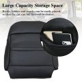Front Driver Side Bottom And Top Back Replacement Perforated Seat Covers Slate Black Microfiber Leather For Subaru Outback