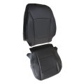 Front Driver Side Bottom And Top Back Replacement Perforated Seat Covers Slate Black Microfiber Leather For Subaru Outback 