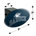 Baruch College Bearcats Logo Oval Tow Hitch Cover Trailer Plug Insert 2