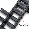 39 3 In Carrier Drag Chain Cable Wire R18 10x15mm Plastic Black Open Type For Cnc Router Mill And 3d Printer With Connectors