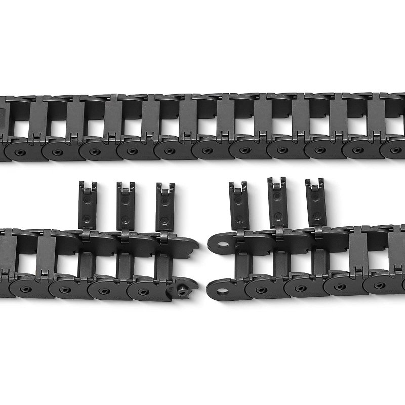 39 3 In Carrier Drag Chain Cable Wire R18 10x15mm Plastic Black Open Type For Cnc Router Mill And 3d Printer With Connectors