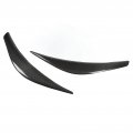 Fydun 2pcs Headlight Eyebrow Eyelid Cover Carbon Fiber Front Headlamp Decal Trim With Double Sided Tape Replacement For