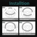 K Lakey Suede Steering Wheel Cover Compatible With Mini Cooper 2004-2007 Alcantara Leather Sport Non-slip Car Interior
