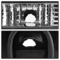 Acanii For Black 1987-1993 Ford Mustang Led Tail Lights Brake Lamps 87-93 Left Right Pair