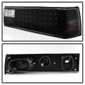 Black 1987-1993 Ford Mustang Led Tail Lights Brake Lamps 87-93 Left Right Pair