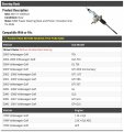 Steering Rack Compatible With 1999-2006 Volkswagen Golf
