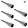 Auniwaig 1 4 Quick-change Hex Shank 10mm No Magnetic Nut Setter Driver Drill Bit 65mm Length Metric 5pcs