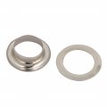 Uxcell 1000pcs 6mm Inner Dia Iron Nickle Plated Eyelet Grommets Kit W Washer For Leather Canvas Clothes Shoes
