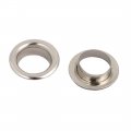 Uxcell 1000pcs 6mm Inner Dia Iron Nickle Plated Eyelet Grommets Kit W Washer For Leather Canvas Clothes Shoes