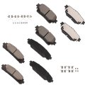 Front And Rear Ceramic Brake Pad Set 8pcs For Lexus Rx350 Rx350h Rx450h Tx350 Toyota Grand Highlander D2304 D2305 