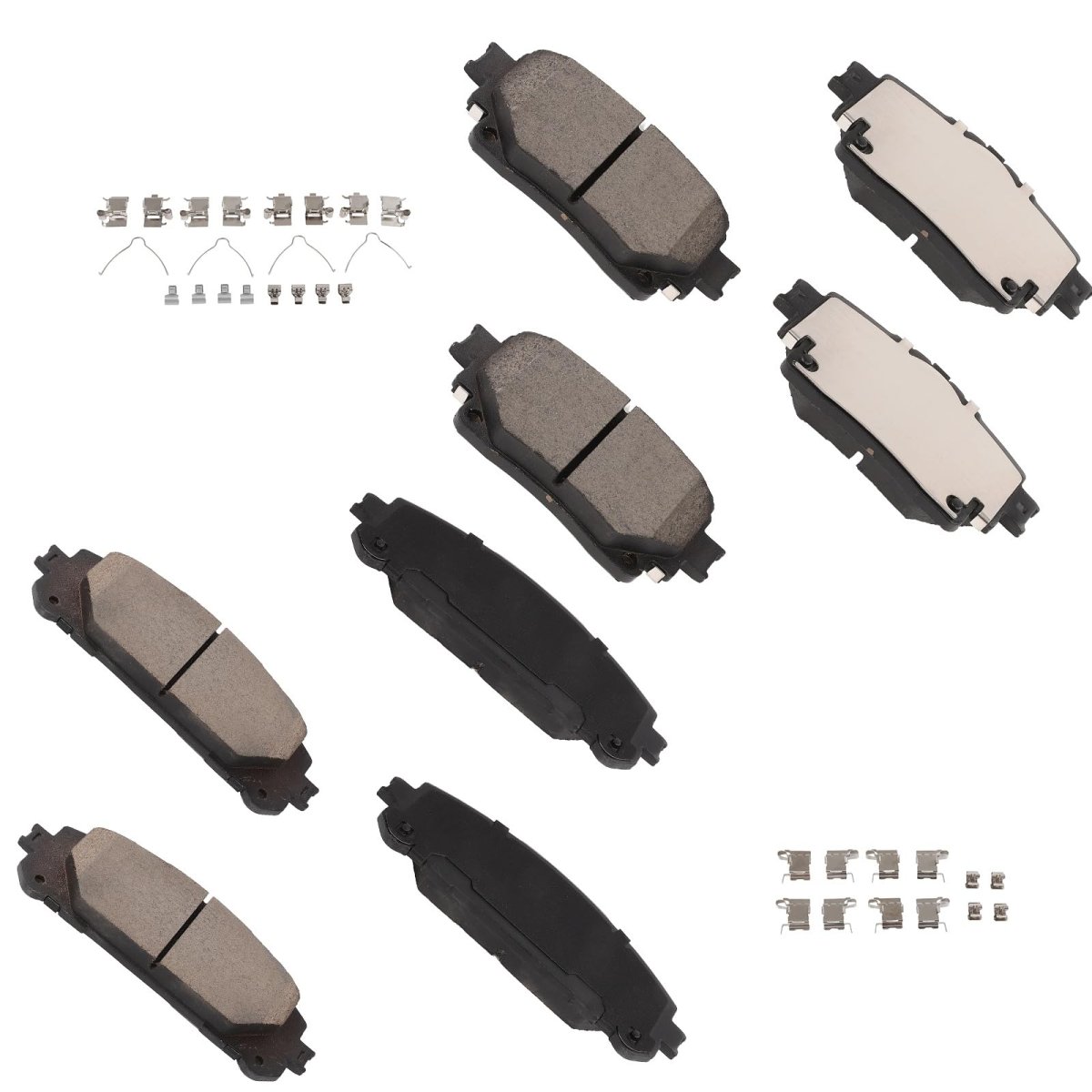 Front And Rear Ceramic Brake Pad Set 8pcs For Lexus Rx350 Rx350h Rx450h Tx350 Toyota Grand Highlander D2304 D2305