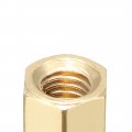 Uxcell 20pcs M4 6 6mm Female Male Thread Brass Hex Standoff Spacer Screws Pcb Pillar
