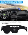Cartist Dashboard Cover Custom Fit Fora Hyundai Santa Fe 2019 2020 2021 2022 2023 Accessories Dash Mat Pada Black I Without