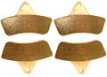 Front Severe Duty Brake Pads For Arctic Cat Bearcat 454 Fits 1996 To 1998 Models Sintered Bronze Compound Set Of 2 