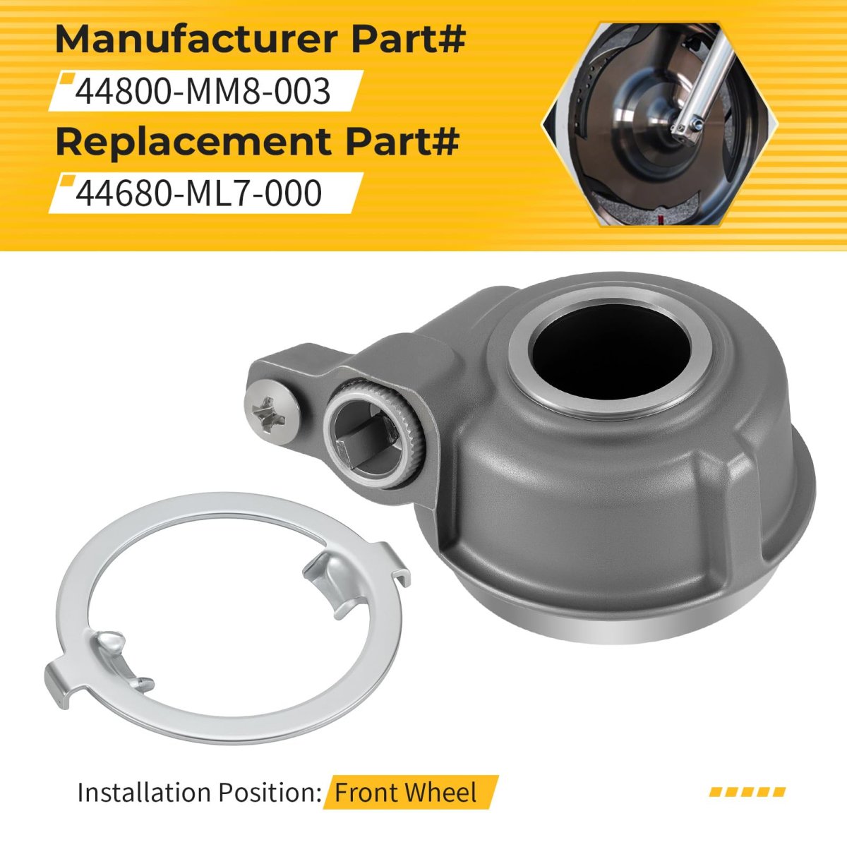 Speedometer Drive Gear Box Retainer For Honda Shadow 1100 1987-2007 44800-mm8-003 44680-ml7-000