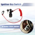 Ignition Switch With Key Lanyard Assembly Set Replace 175974 For Boat Motor 40-200hp