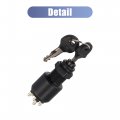 X Autohaux Ignition Switch With Key Lanyard Assembly Set Replace 175974 For Boat Motor 40-200hp