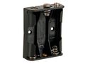 Velleman Bh331b Battery Holder For 3 X Aa-cell With Snap Terminals 1 Grade To 12 