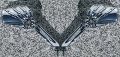 I5 Chrome Skeleton Mirrors Compatible With Honda Kawasaki Suzuki Yamaha