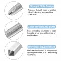 Uxcell 3pcs Tap And Die Set Metric M3 X 0 5 Threads Round Tappinging Tool Tap Kit For Nut Screw Bolt Thread Repair