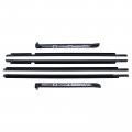 Applianpar Car Quarter Door Belt Moulding Weatherstrip Kit For Toyota Prado Fj Lc120 Gx470 2003-2009 Front And Rear Black