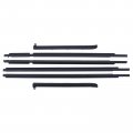 Applianpar Car Quarter Door Belt Moulding Weatherstrip Kit For Toyota Prado Fj Lc120 Gx470 2003-2009 Front And Rear Black