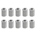 10pcs Threaded Insert Stainless Steel M10 1 5 Male To M5 0 8 Female Repair Nut 15mm Long Adapters Sleeve Reducing Thread Screw 