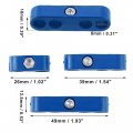 X Autohaux 2 Set 8mm Car Engine Spark Plug Wire Separator Looms Divider Organizer Clamp Plastic Blue