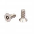 Uxcell M6x16mm 304 Stainless Steel Flat Head Torx Five-lobe Tamper Screw 5pcs