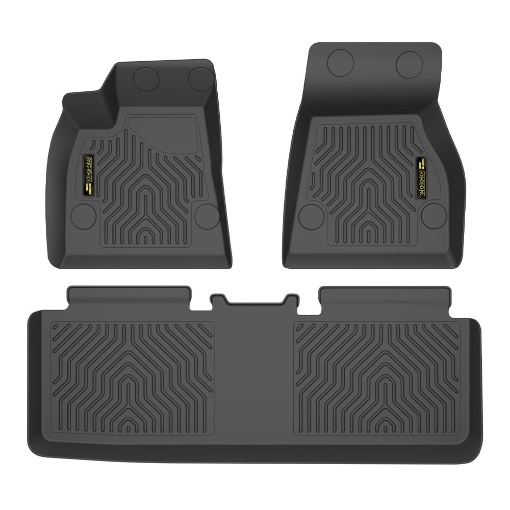 Floor Mats Cargo Liners For Tesla Model S 2015-2020 Only Badging Heavy Duty 3-piece Premium All Weather Automotive Tpe