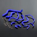 Silicone Radiator Hose Kit With Clamps For 1990 1993 Honda Accord Cb7 F22a F20a Blue High Temperature Resistant Nylon