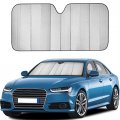Econour Accordion Sun Shade Car Windshield Gray Foldable Front Window Keeps And Heat Out Offers Uv Protection Blocker For 