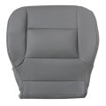 Front Bottom Seat Cover Replacement For Chevy Silverado 1500 Gmc Sierra Tahoe Suburban 2014 To 2019 Dark Ash Gray Leather Color 